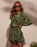 Ocean Breeze Waist Tie Mini Dress