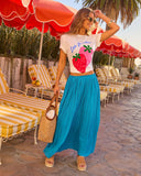 Fresh Daydream Pleated Maxi Skirt