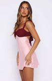 Cant Be Distracted Mini Dress Berry