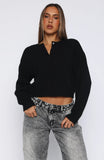 Warm Whispers Knit Cardigan Black