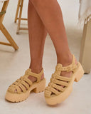 Samantha Woven Platform Sandals