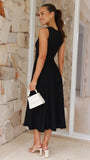 Kaida Midi Dress Black