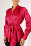 Aydin Wrap Top Magenta