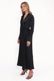 Verna Long Sleeve Maxi Dress Black