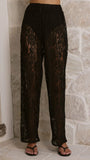 Santana Lace Pants Black