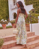 Dance Of Daisies Pleated Floral Maxi Dress