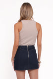 Narla Mini Skirt Dark Denim