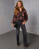 Siana Ruffle Chiffon Top