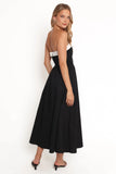 Marais Strapless Midi Dress Black