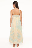 Brea Maxi Dress Green Stripe