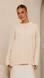 Naiva Oversized Knit Cream
