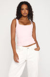 Chill Vibes Tank Top Baby Pink