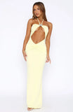 Dont Take Too Long Maxi Dress Lemon