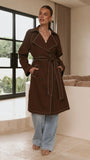 Cora Trench Coat Brown