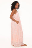 Lumina Jacquard Maxi Dress Pink