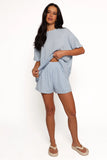 Granger Knit Short Set Blue