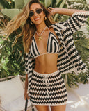 Lucca Crochet Cover Up Mini Skirt