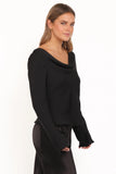 Vinita Long Sleeve Top Black