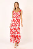 Parker Frill Jumpsuit Red
