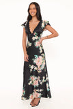 Arella Maxi Dress Black Floral