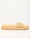 Devena Raffia Platform Sandal