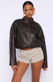 Put In Effort Jacket Chocolate
