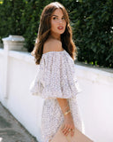 Sayra Floral Off The Shoulder Romper