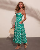 Sea Calling Cotton Striped Maxi Dress