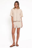 Melody Knit Short Set Oat