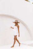 Violet Short Set White