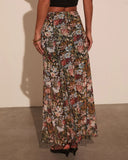 Gracie Mesh Floral Maxi Skirt