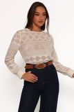 Maddot Long Sleeve Top Cream