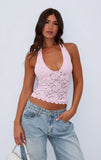 Had Enough Halter Top Baby Pink