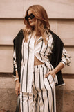 Silvia Button Down Shirt Cream Stripe
