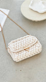 Annabel Chunky Plaited Handbag Light Cream