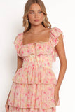 Belle Maxi Dress Pink Floral