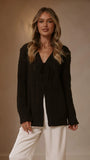 Georgia Knit Top Black