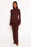 Adrienne Knit Pant Chocolate