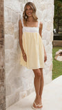 Lacey Mini Dress Lemon