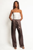 Alima Pants Brown Polka Dot