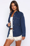 Freedom Of Love Denim Shirt Dark Blue