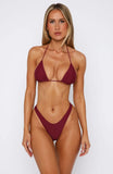 Golden Hour Bikini Top Sangria