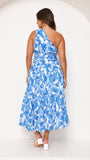 Jayma Maxi Dress Blue Floral