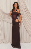 Starlight Affair Maxi Dress Chocolate