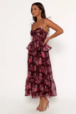 Mazy Midi Dress Purple Magenta