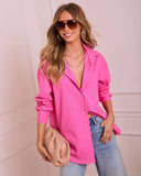 Liandra Twill Button Down Top