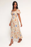 Cecelia Puff Sleeve Maxi Dress Floral