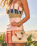 Maurena Acrylic Top Handle Pouch Clutch