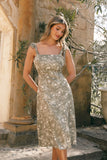 Laurel Dress Olive Floral