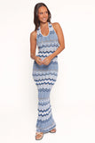 Neasa Knit Maxi Dress Blue